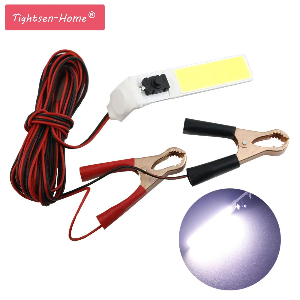 

12V LED Inspection Lamp 10W 6500K COB Work Lights Adjustable With Magnet ON/OFF switch for Repair outdoor Emergency Camping