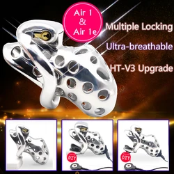 CHASTE BIRD 316 Stainless Steel Venting Hole Design Male(Electric)Chastity Device Cock Sex Toys Kidding Zone Metal Air 1/Air 1e+