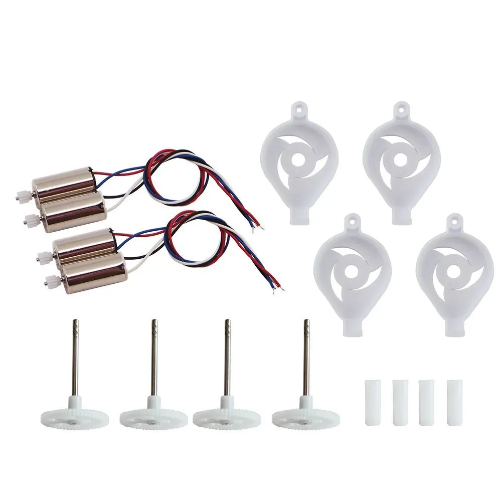 

EBOYU Motor Parts for Syma X5SC X5SW X5HC X5HW RC Quadcopter- Spare Parts: 4 Motor; 4 Gear Set; 4 Motor Base Cover