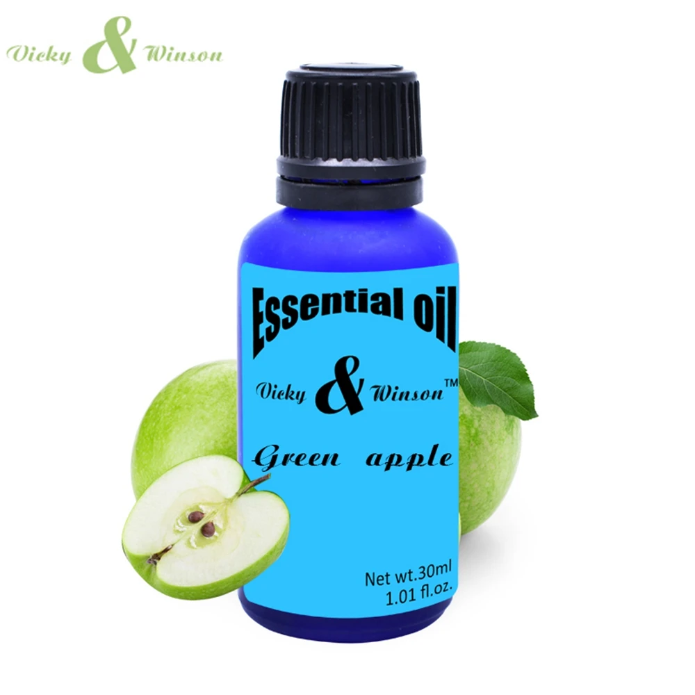 Vicky&winson Green apple aromatherapy essential oils 30ml 100% pure plant essential oil Apple Oil Sleep Defecation deodorization