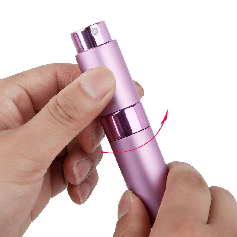 1Pc High quality 15ML Portable Mini Aluminum Refillable Spray Perfume Bottle Empty Cosmetic Containers Atomizer For Traveler