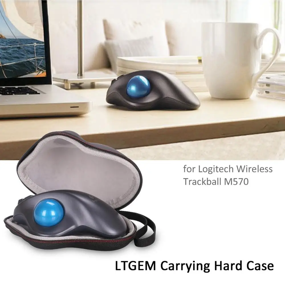 Жесткий Дорожный Чехол LTGEM EVA для Logitech Wireless Trackball M570, защитный чехол для мыши