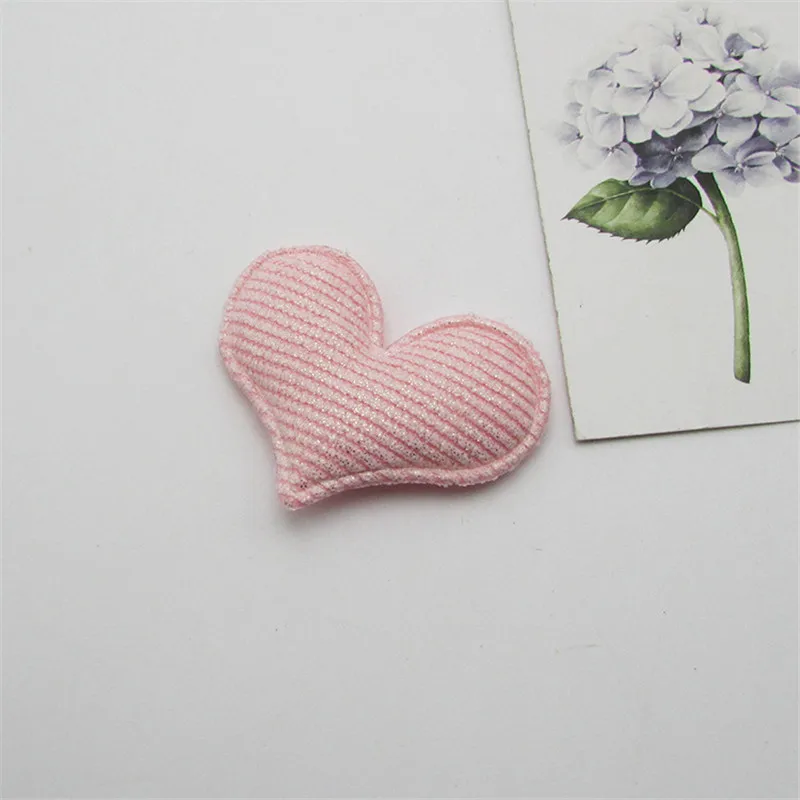 30 Stück/Los 5*4cm gestreifte Herz-Pads, Aufnäher, Applikationen für Bastelarbeiten, Kleidung, Nähzubehör, DIY-Haarspangen-Accessoires – Detail 5