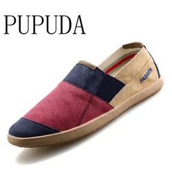 Scarpe causali da uomo traspiranti larghe Slip On Sneakers in tela scarpe di lino maschili espadrillas moda estiva scarpe di tendenza da uomo nuovi mocassini