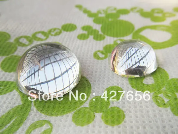 20pcs 20mm Round Hemisphere/Half-Sphere Clear/ Transparent Dome Glass Cabochons/Cover Cab,for Photoes/Picture,fit Base Setting