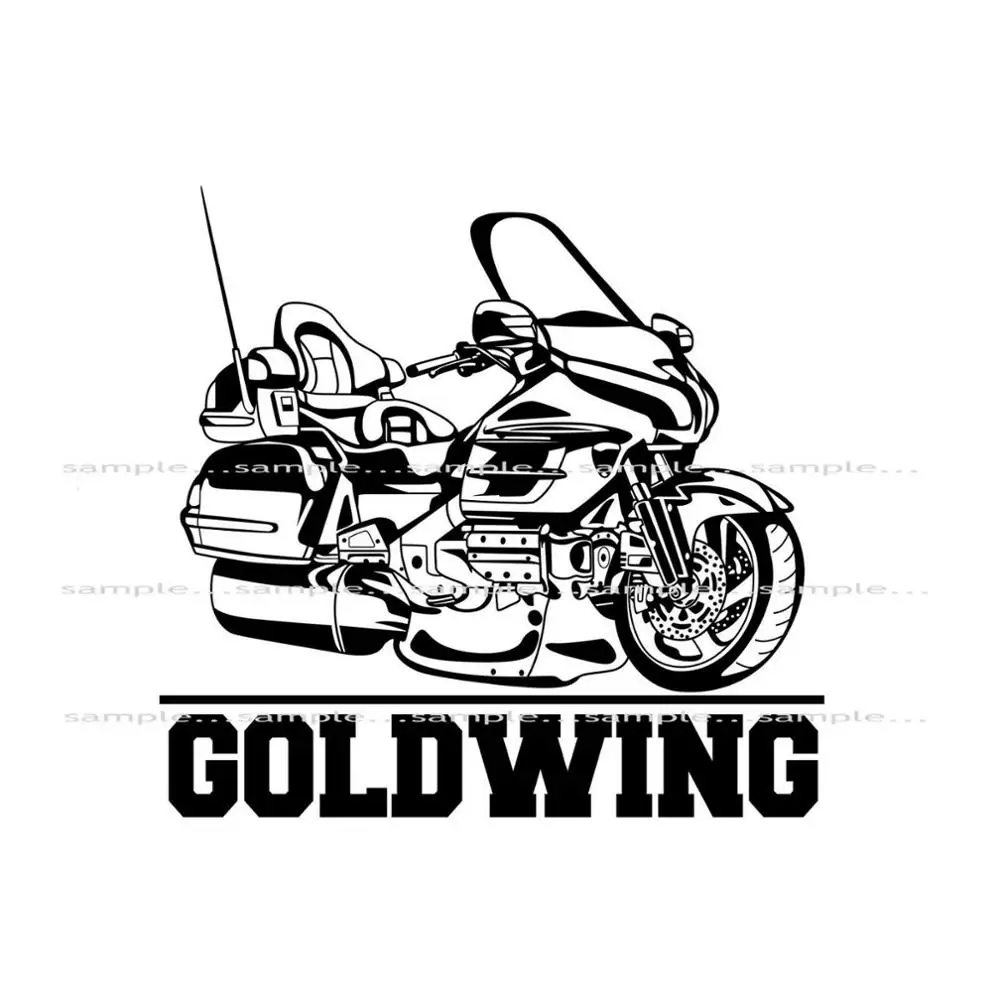 Hon Goldwing Classic Touring Motorcycle Biker Graphic Art Sketch T Shirt 2019 New Arrival Men\'S Fashion Funny Tees Print T Shirt