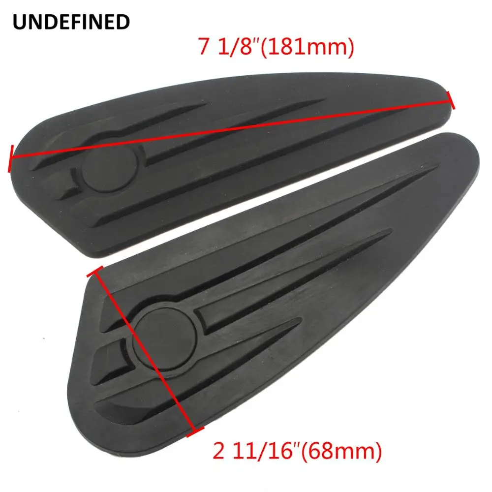 Motorcycle Vintage Gas Tank Pads Anti Slip Grip Traction Pad Sticker Side Fuel Decal For Harley Dyna Electra Glide Universal