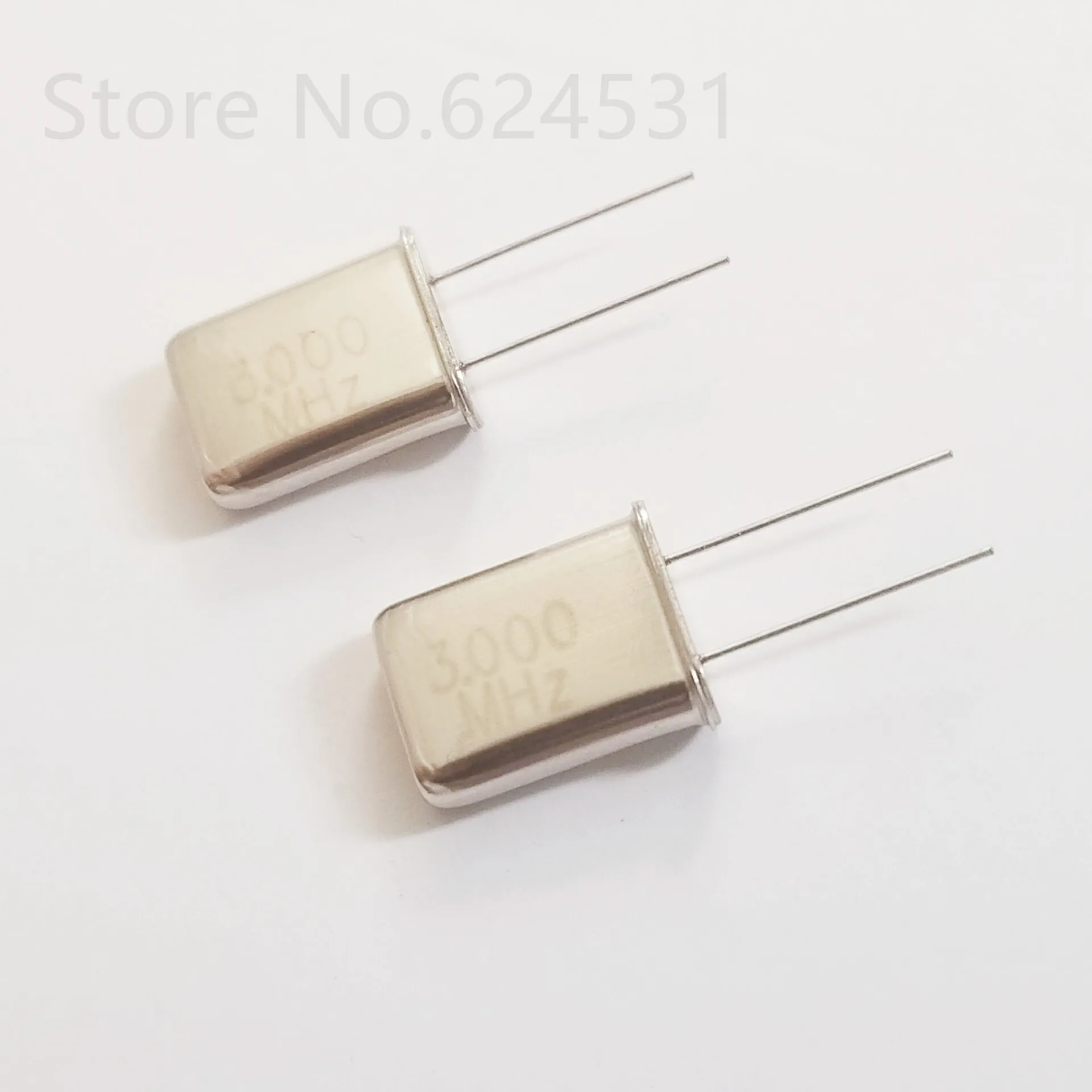 10pcs In-line passive quartz crystal crystal 3MHZ 3.000MHZ 3M two-leg 2P HC-49U resonator