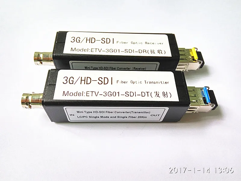 Mini HD-SDI Optical HD Video Optical Fiber Converter 1080I HD-SDI Transceiver LC Port