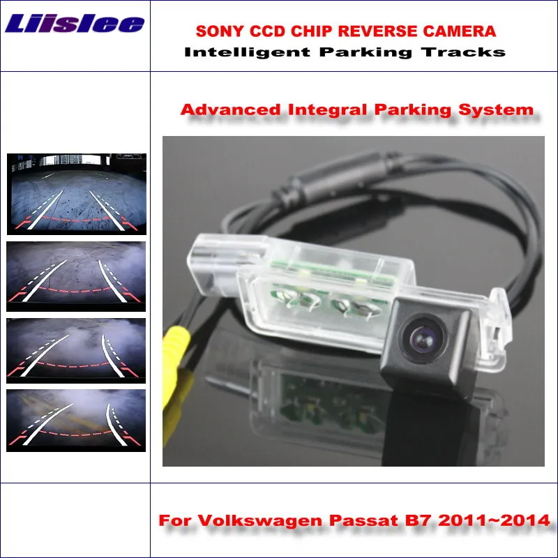 Car Rear View Back Up Camera For VW Passat B7 2011~2013 2014 Rearview Parking Dynamic Guidance Trajectory 860 Pixels