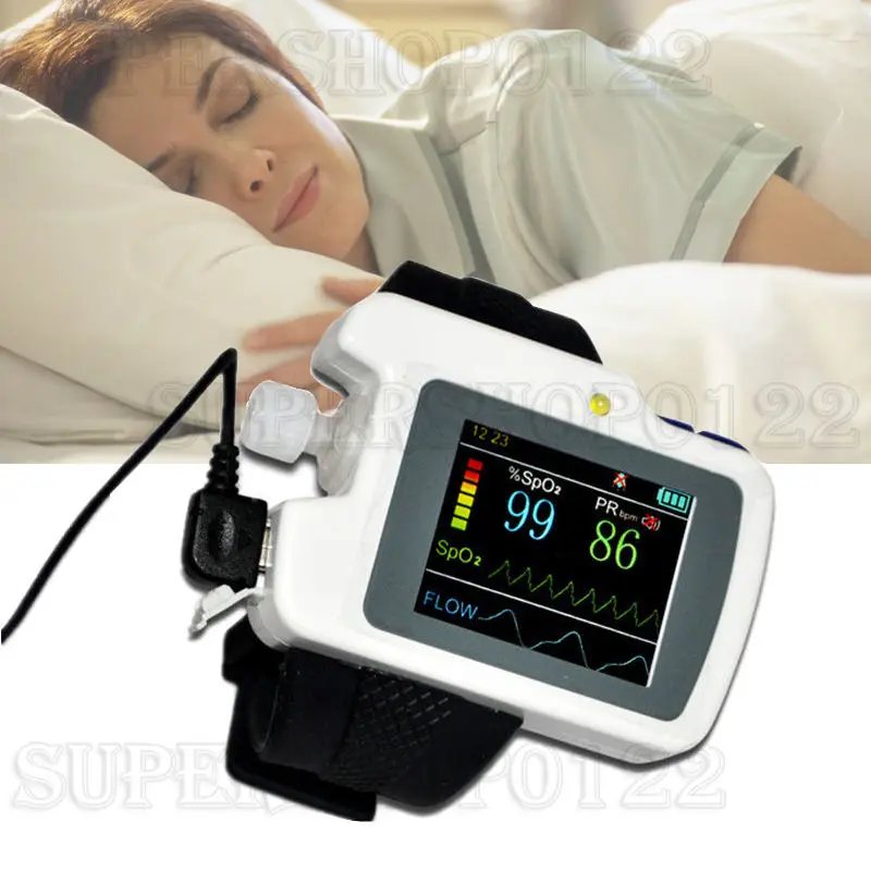 

CONTEC wrist RS01 Respiration Sleep Monitor,SPO2, PR Nose Air Flow PC software