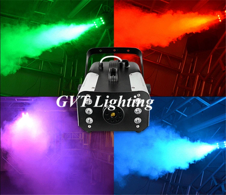 Máquina de humo led de 900W, dispositivo de pulverización de colores, discotecas, luces de escenario y conciertos