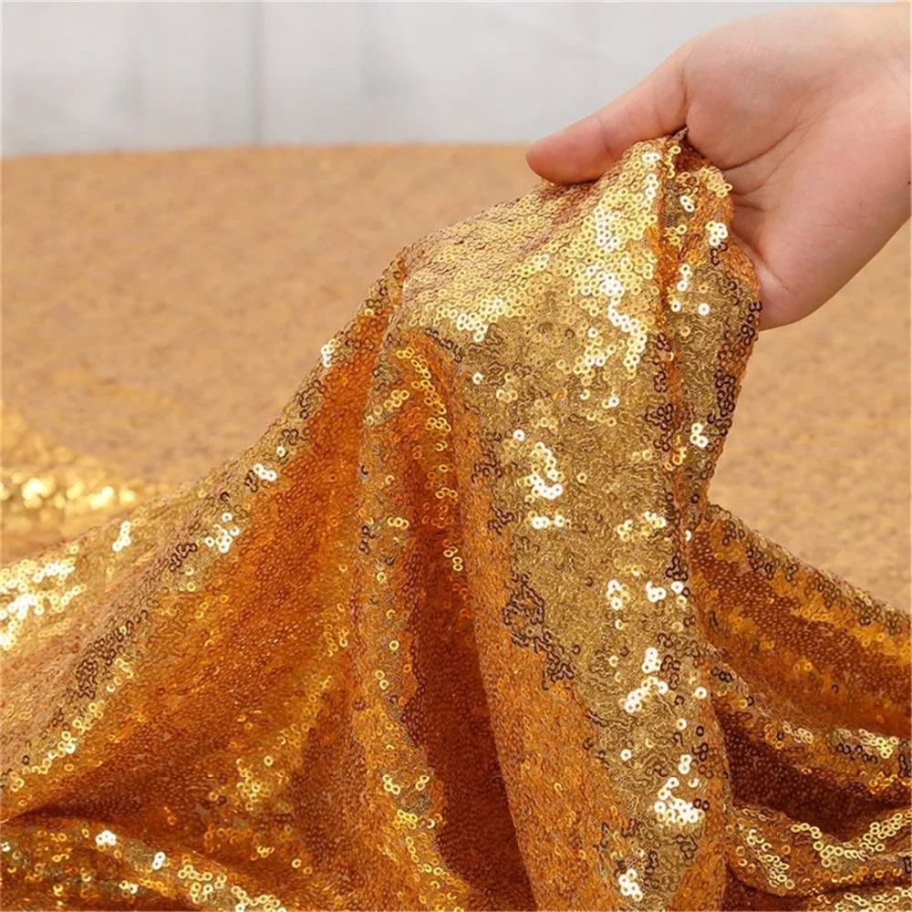 Gold Sequin Fabric, Glitter Full Sequins Fabric for Dress, Full Sequin on Mesh Fabric, Pink Sequins Fabric by the Yard