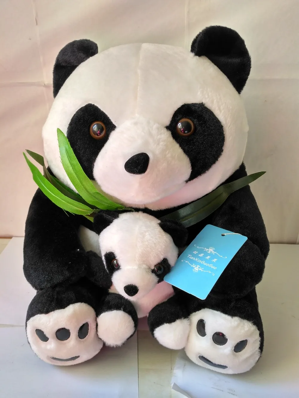 

cute plush panda toy lovely stuffed panda mother&baby doll gift about 40cm 0563