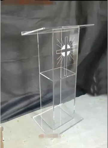 

Free Shipping Hot Sell Pulpit Stand Cheap Transparent Acrylic Podium Pulpit Lectern lectern podium Workshop Series