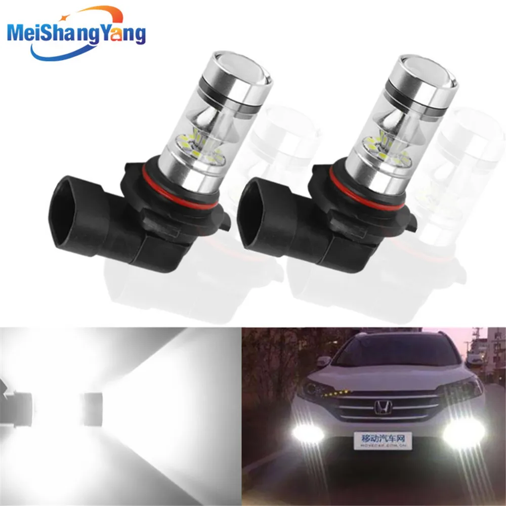 

2pcs H11 H8 LED Fog Light Bulbs 9005 HB3 HB4 9006 Car Running Lights Auto Driving Lamp 12V 24V 6000K White