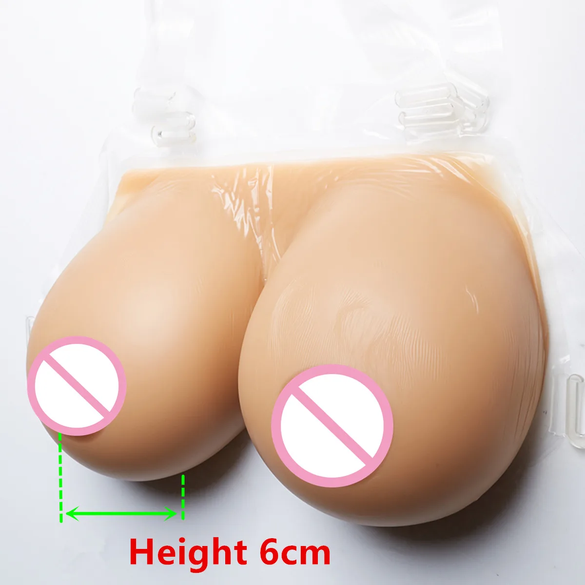 1000g D Cup  Suntan fake silicone breast No Bra Needed Silicone Breast Forms Realistic Full Boob Cup TV TG Cross Dresser