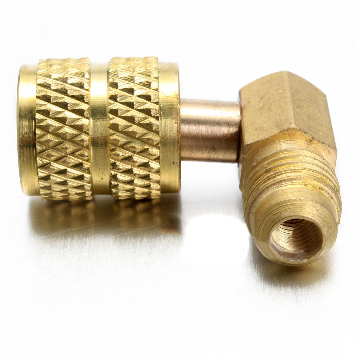 1pc Messing Auto AC Kälte Adapter Stecker Adapter für R410A Messgeräte Schlauch