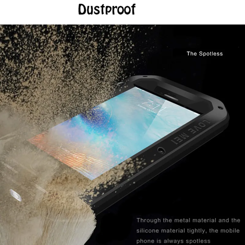 Powerful Armor Case For iPhone Xs Max XR Premium Shockproof Aluminum Cases Cover for iPhone X XS 10 Rugged free Tempered Glass