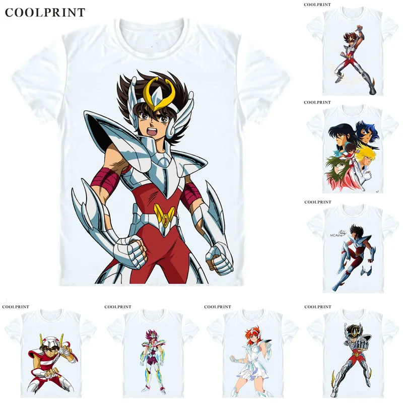 Pegasus Tenma Pegasasu no Tenma T Shirt Saint Seiya Knights of the Zodiac Men Casual TShirt Premium T-Shirt Short Sleeve Shirts