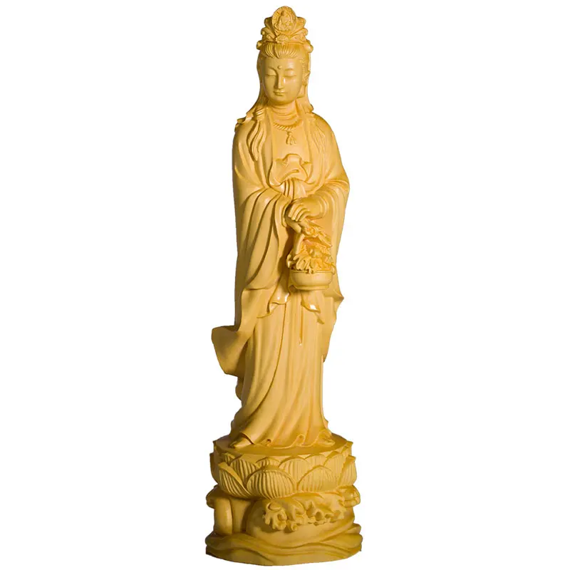 Buddhist Sanctuary Artifact, Guanyin Mythical Deity Representation, Distinctive Home Decoration, Spiritual Craft