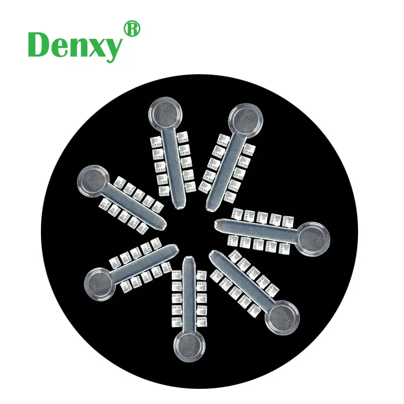 Denxy 600pc Orthodontic Rotation Wedges High Elastic Dental Bracket Orthodontic Brace Teeth Whitening Transparent clear silver