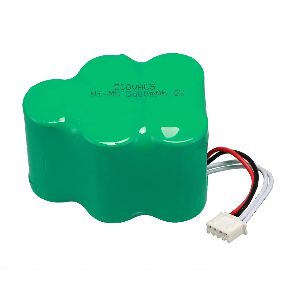 2Pcs Real Capacity 6V 3.5Ah Vacuum cleaner battery for ECOVACS deebot D650 D660 D680 D710 D720 D730 D760 LP43SC3300PS Wholesale