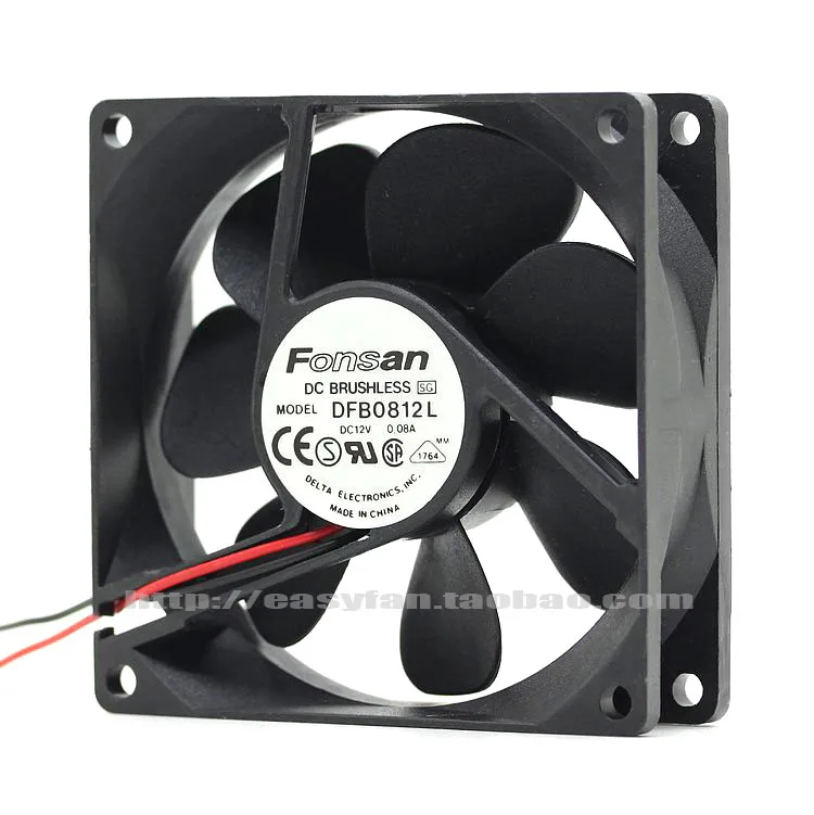 

NEW DELTA FONSAN 8CM 8025 12V 0.08A DFB0812L silence ATX cooling fan