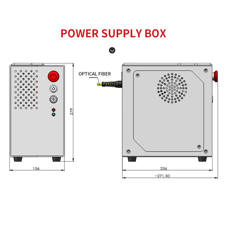 Mini 1064mn 30KW Split Laser Marking Engraving Machine Metal Plastic Nameplate Carving Machine