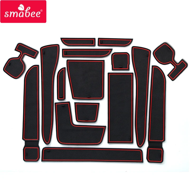 smabee Gate Slot Pad For toyota wish 20 A series Non-Slip Mats Interior Accessories Door Mat Cup Holder Rubber Coaster Sticker