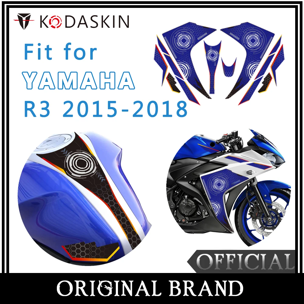 R3 Motorcycle Printing Fuel Tank Sticker Gas Cap Sticker Protection Decal Stickers  For YAMAHA R3 yzf r3 2015-2018