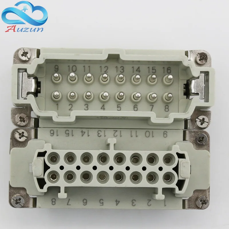 16 core Heavy duty connector HDC-HE-016 The male connector and the female connector 16A500V Aviation plug core