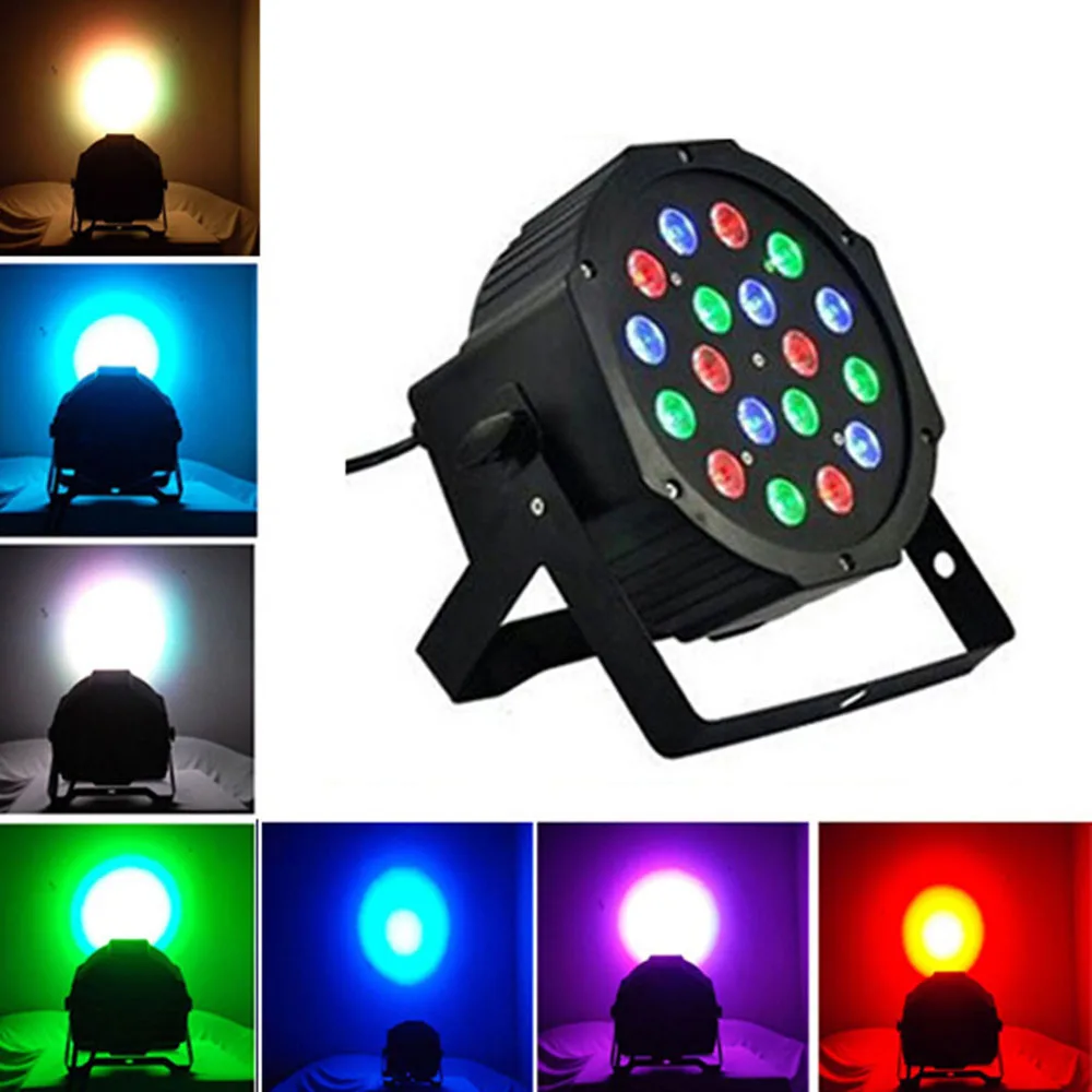 

18W 18-LED RGB Stage Light Spotlight Party Wedding Show Club Pub Disco DJ Stage Lighting Projector Party Event Effect - US Stock