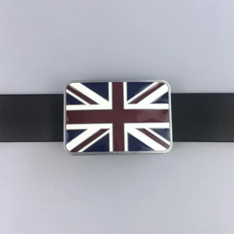 Baru Persegi Panjang Uni Jack Bendera Inggris Sabuk Gesper Gurtelschnalle Boucle De Ceinture BUCKLE-T153 Juga Saham Di AS