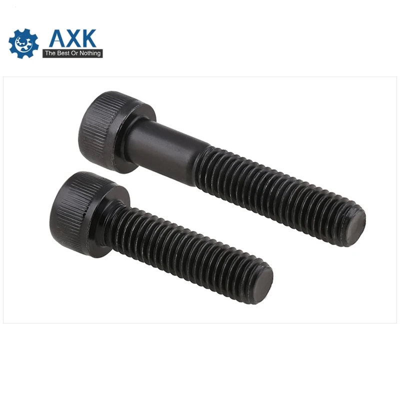 DIN912 Metric Thread Screws M2 M2.5 M3 M4 M5 M6 M8 Black Grade 12.9 Alloy Steel Hex Socket Head Cap Screw Bolts 3 4 5 6 8 10 MM