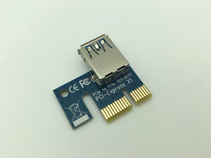 Pci-e pci e express 1xライザー,usb 3.0エクステンダー,ビットコインマイニング用の変換カードアダプター