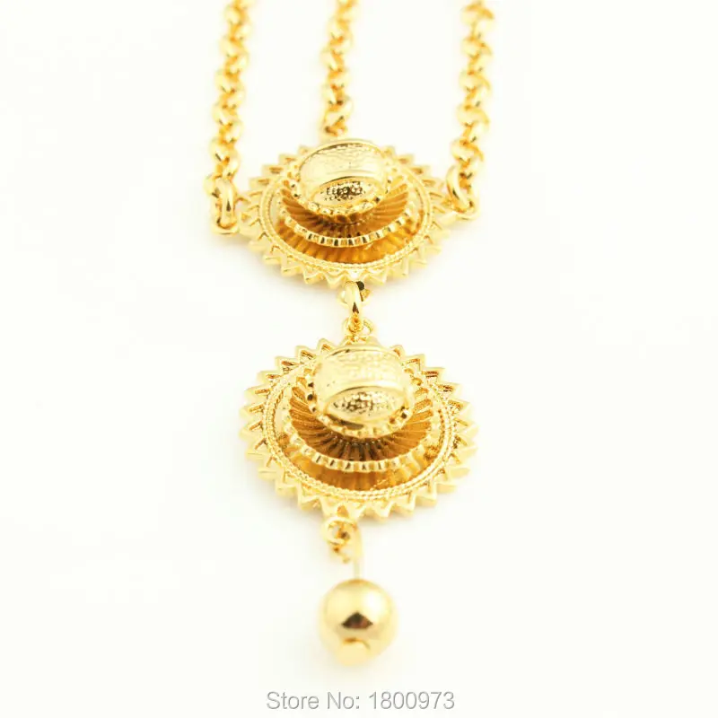 Adixyn New Arrival Ethiopian Wedding hair Jewelry  Gold Color Habesha Jewelry Eritrea Africa For Women