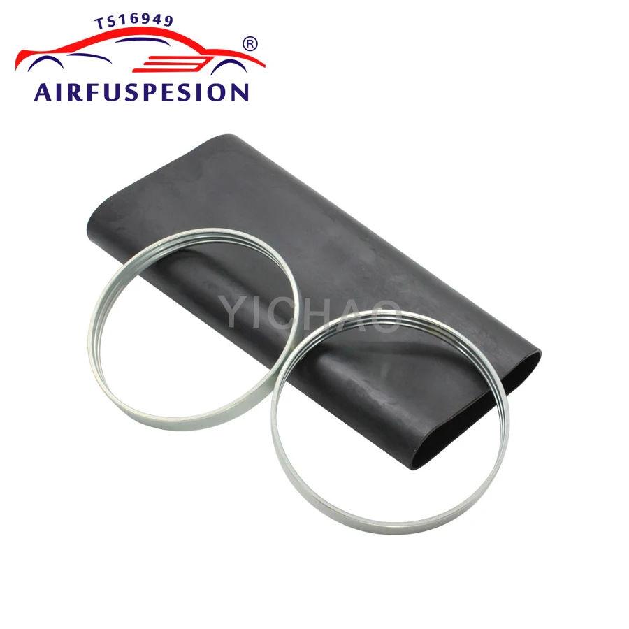 Rear Rubber Air Spring Sleeve With Rings for Mercedes W220 S-Class Air Suspension Bladder 2203205013 2203202338 1999-2006