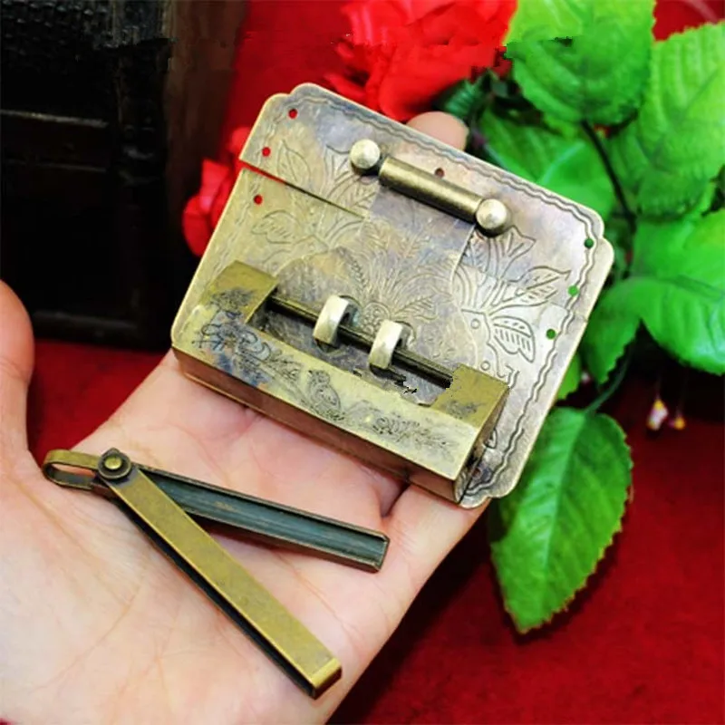 Bronze Brass Box Suitcase Toggle Latch Buckles,Wooden Box Lock,Home DIY,Wood Working,Antique Lock,1 Set