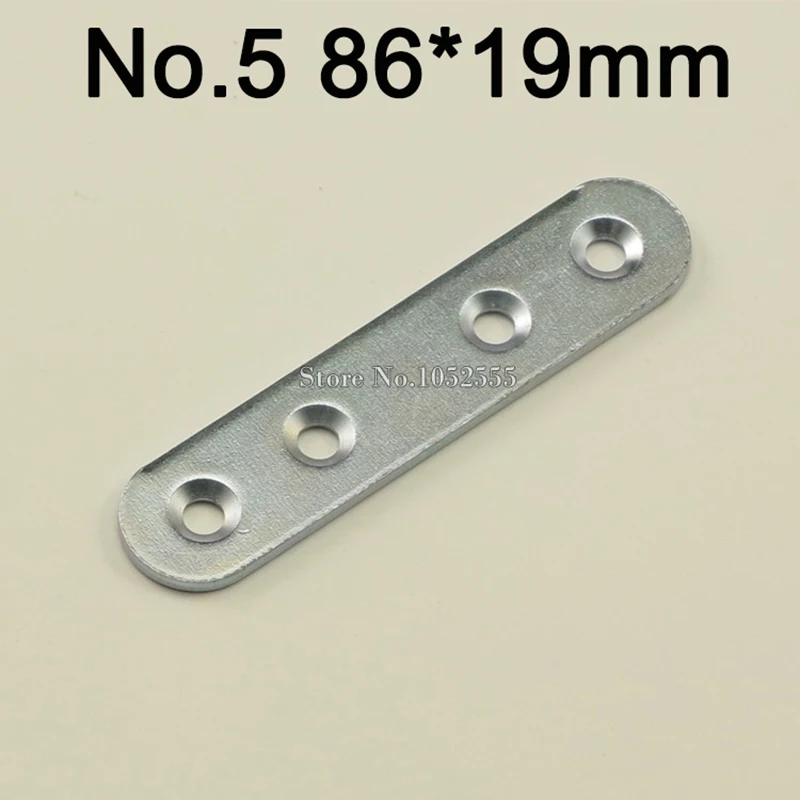 

50pcs/lot 86*16mm Right Angle Code 2.5mm Thickness 180 Degree Angle Bracket Furniture Connect Fittings Support K216