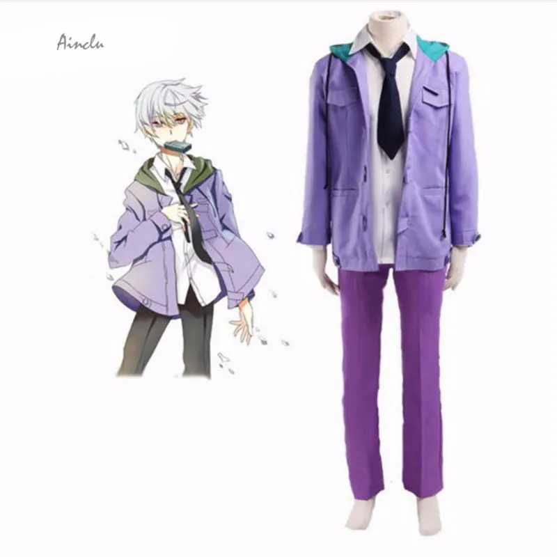 

Ainclu Anime The Future Diary Akise Aru Men Cosplay Costume Customize Size for Halloween Outfit