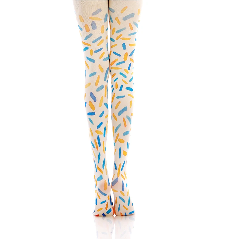 

Women's Fashion Fashion - Bright Color Printed Tights