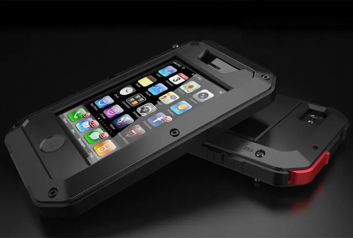 Doom Armor Duty Shock Life-waterproof Metal Aluminum Phone Case For iPhone 14 13 12 11 Pro Max XR Xs 8 7 5S 6 Plus Cover Glass