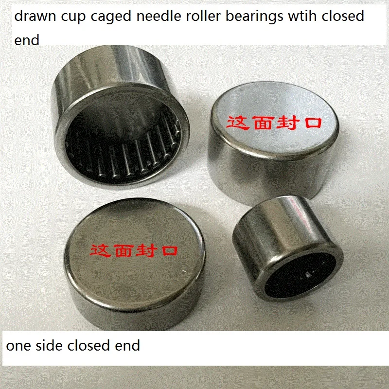 

BK2018RS Drawn cup Needle roller bearings with oil seal the size of 20*26*18mm with closed end