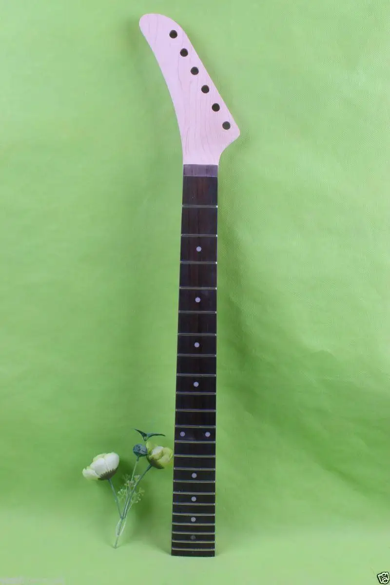 

Left hand electric guitar neck 22 fret 25.5'' maple Fretboard Unfinished #1775