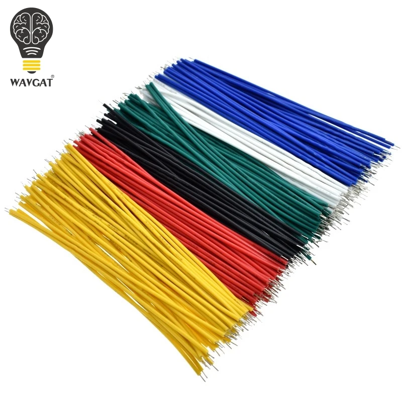 100 szt. Ocynowany Breadboard PCB kabel lutowniczy 24AWG 10CM Fly kabel połączeniowy cyna przewody przewodzące 1007-24AWG przewód łączący