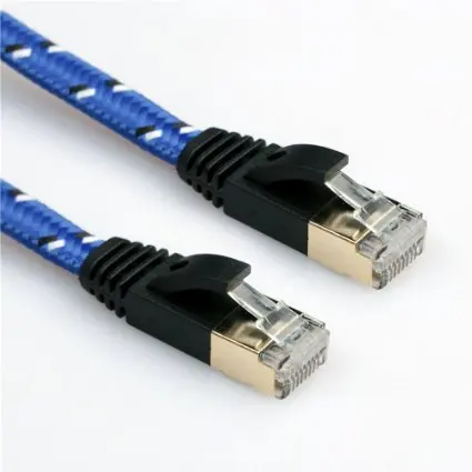 20pcs/lot new Cat7 0.5m-10m 10 Gigabit Ethernet Internet Network Patch LAN Cable Cord Modem Router RJ45 For Computer Laptop