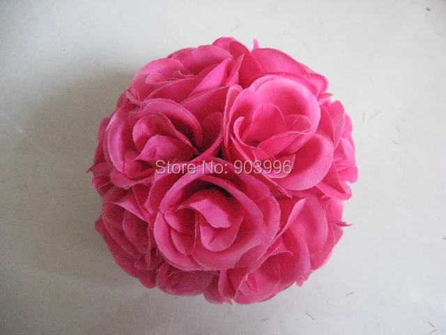 

15cm plum inner plastic flower ball-kissing wedding decoration ball