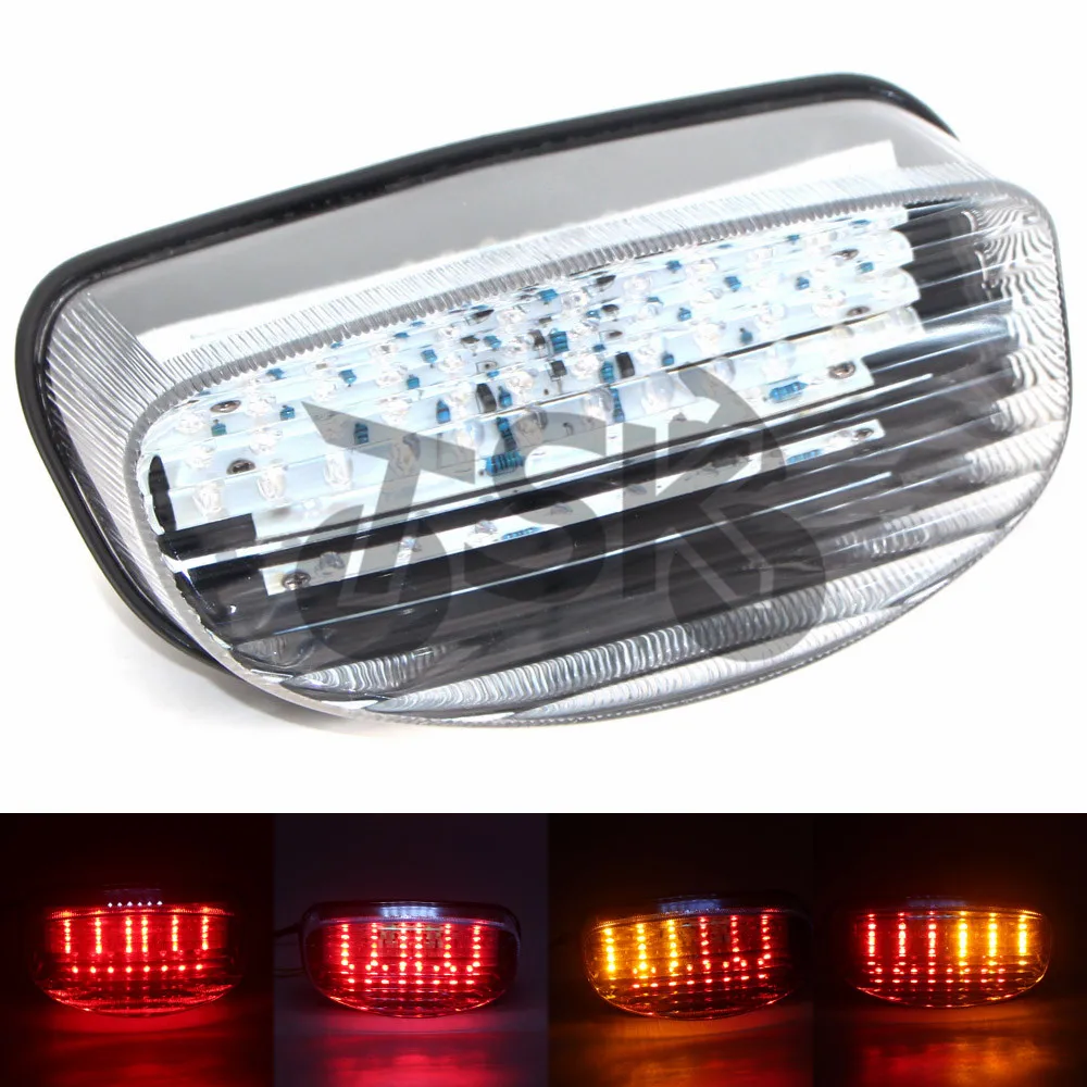 For HONDA CBR1100XX HORNET 250 600 Motorcycle LED Rear Turn Signal Tail Stop Light Lamps Integrated