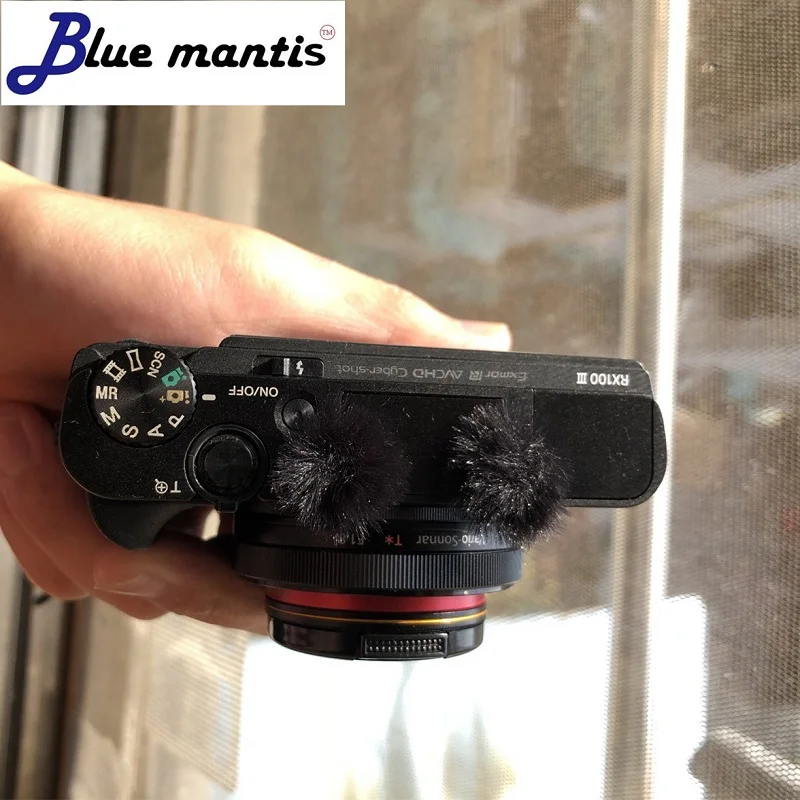 كاتم صوت مقاوم للرياح ، 10 قطع ، أصلي ، لهاتف SonyDSCRx100 Dead Cat Muff ، غطاء ميكروفون لسلسلة Sony RX100IV RX100M5